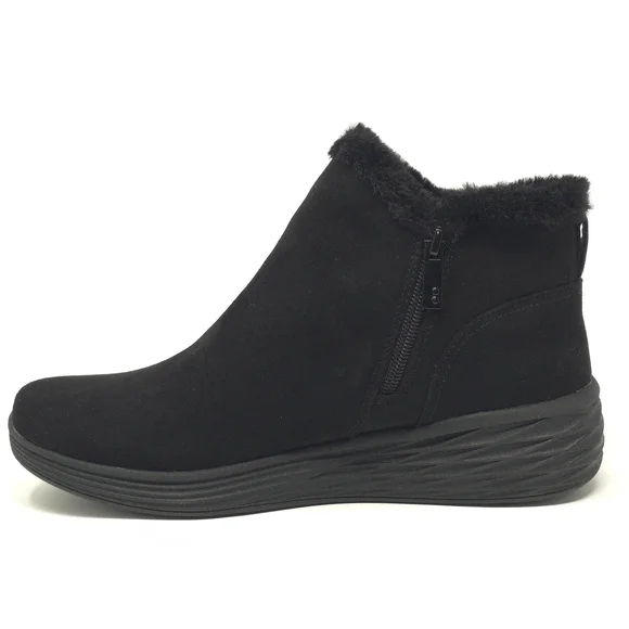 Ryka Nimbus Black Water Repellent Faux Fur Booties Size 9.5M